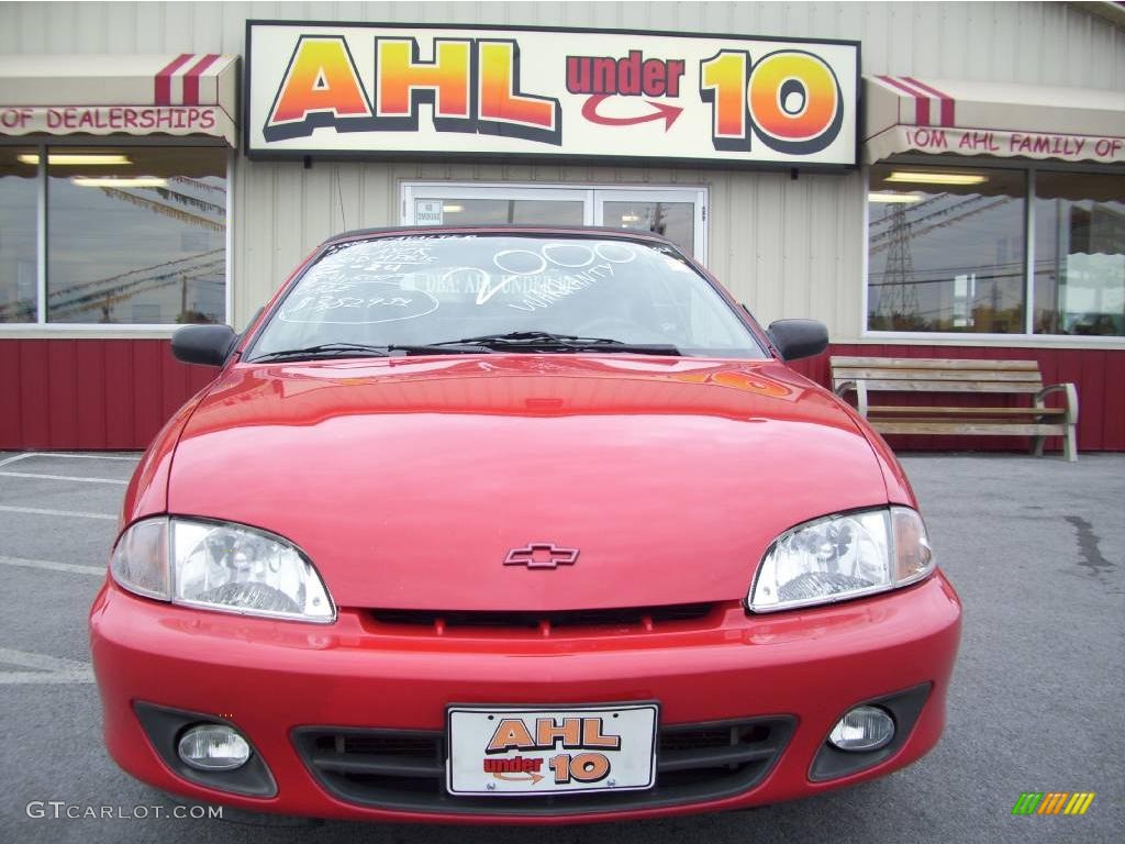 2000 Cavalier Z24 Convertible - Bright Red / Graphite/Red photo #1