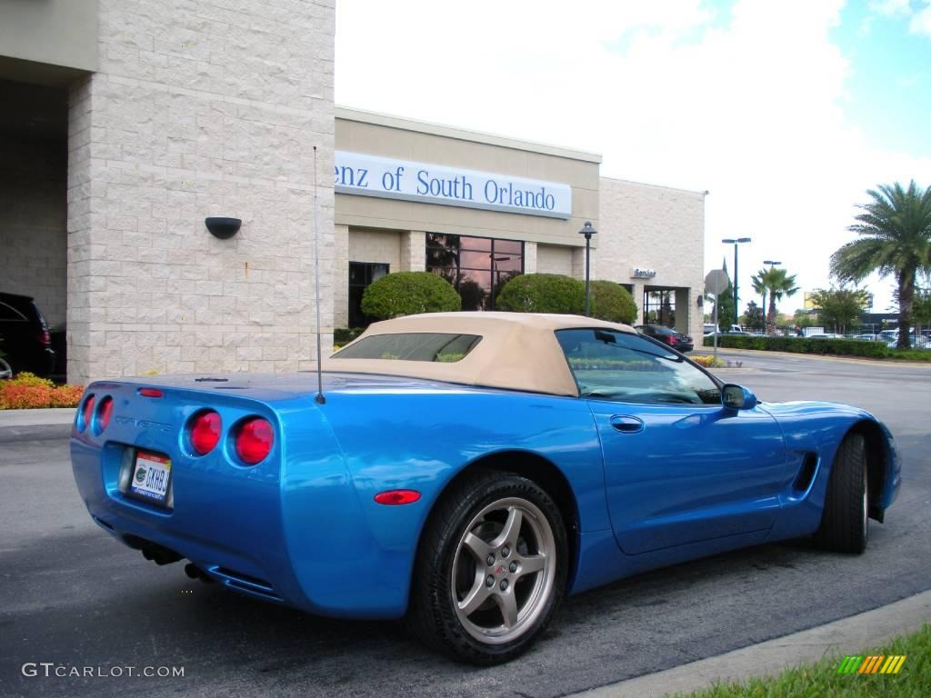 2000 Corvette Convertible - Nassau Blue Metallic / Light Oak photo #6