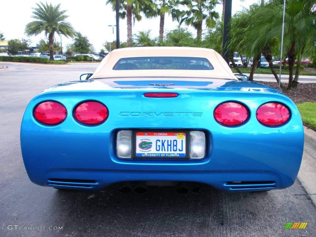 2000 Corvette Convertible - Nassau Blue Metallic / Light Oak photo #7