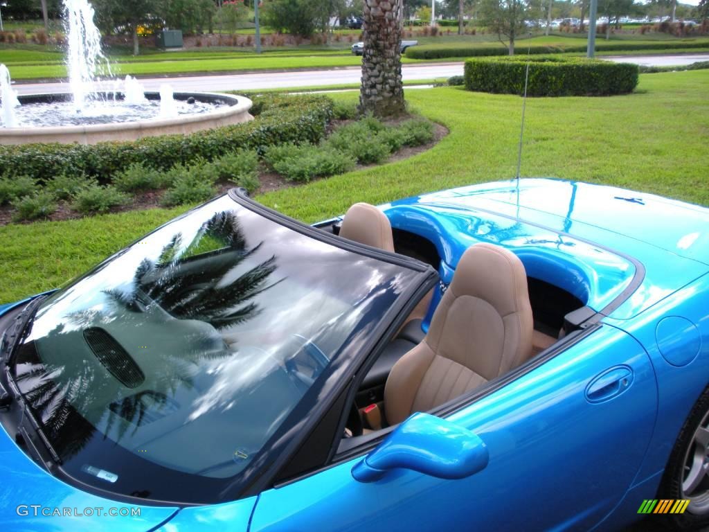 2000 Corvette Convertible - Nassau Blue Metallic / Light Oak photo #9