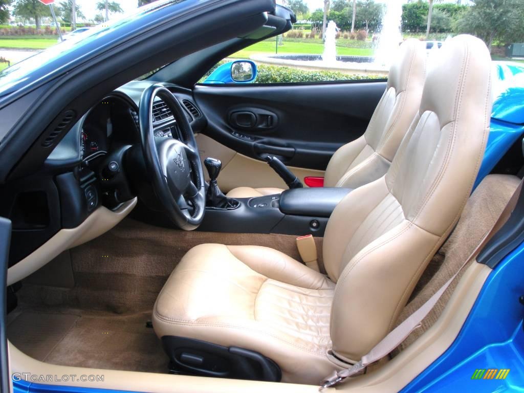 2000 Corvette Convertible - Nassau Blue Metallic / Light Oak photo #16