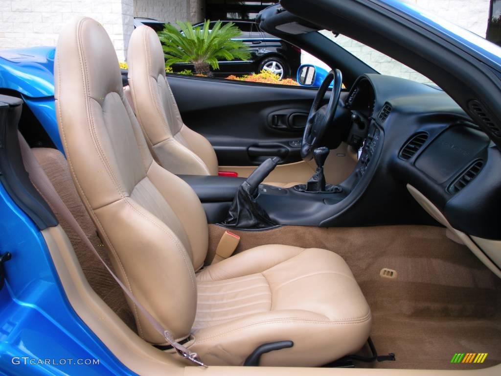 2000 Corvette Convertible - Nassau Blue Metallic / Light Oak photo #18