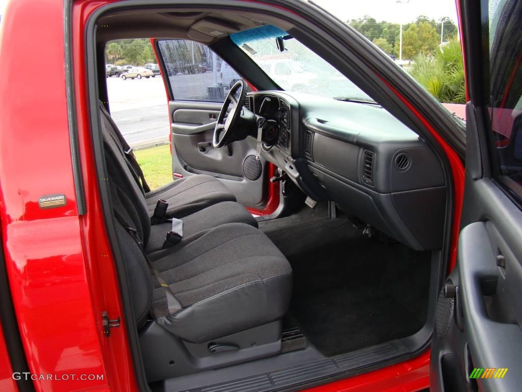 2000 Silverado 1500 Regular Cab - Victory Red / Graphite photo #11