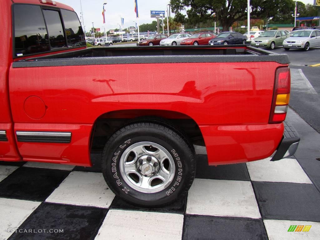 2000 Silverado 1500 Regular Cab - Victory Red / Graphite photo #22