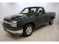 2004 Dark Green Metallic Chevrolet Silverado 1500 Regular Cab  photo #3