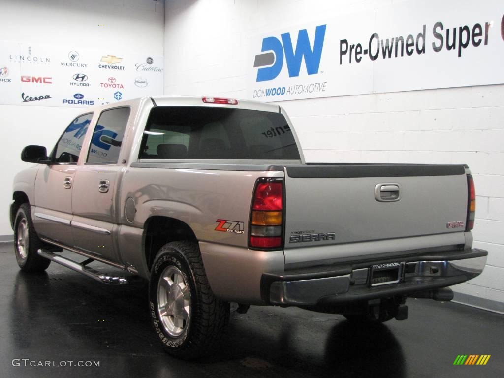 2006 Sierra 1500 SLT Crew Cab 4x4 - Silver Birch Metallic / Pewter photo #3
