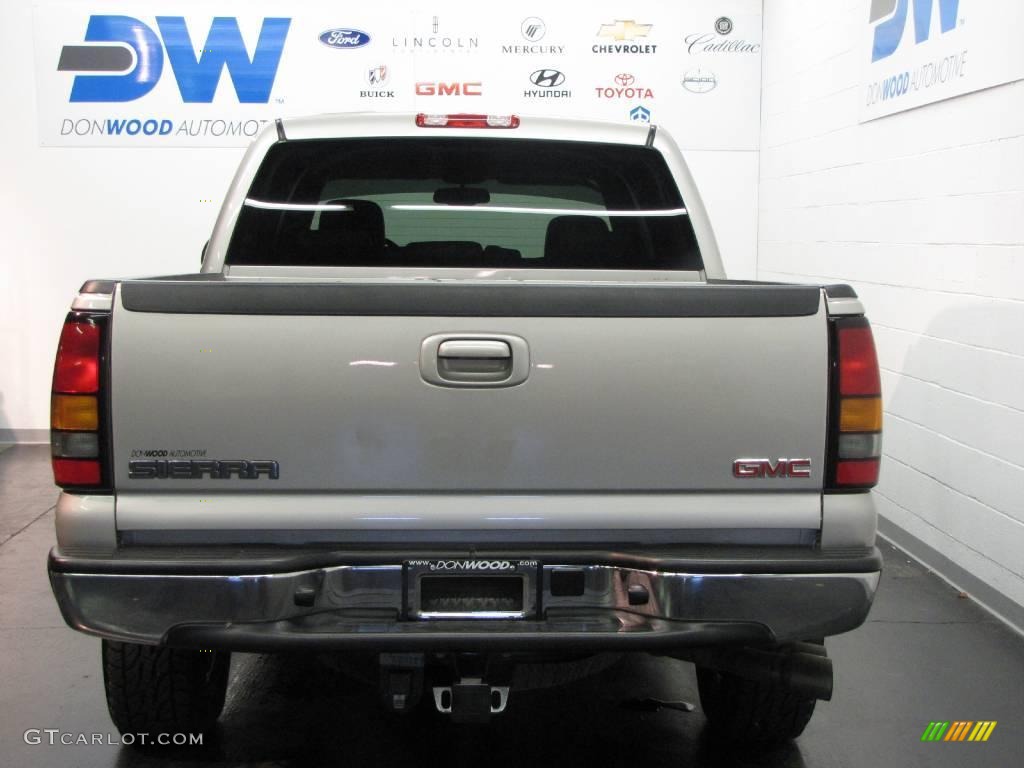 2006 Sierra 1500 SLT Crew Cab 4x4 - Silver Birch Metallic / Pewter photo #7