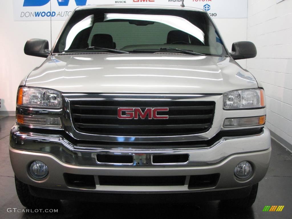 2006 Sierra 1500 SLT Crew Cab 4x4 - Silver Birch Metallic / Pewter photo #8