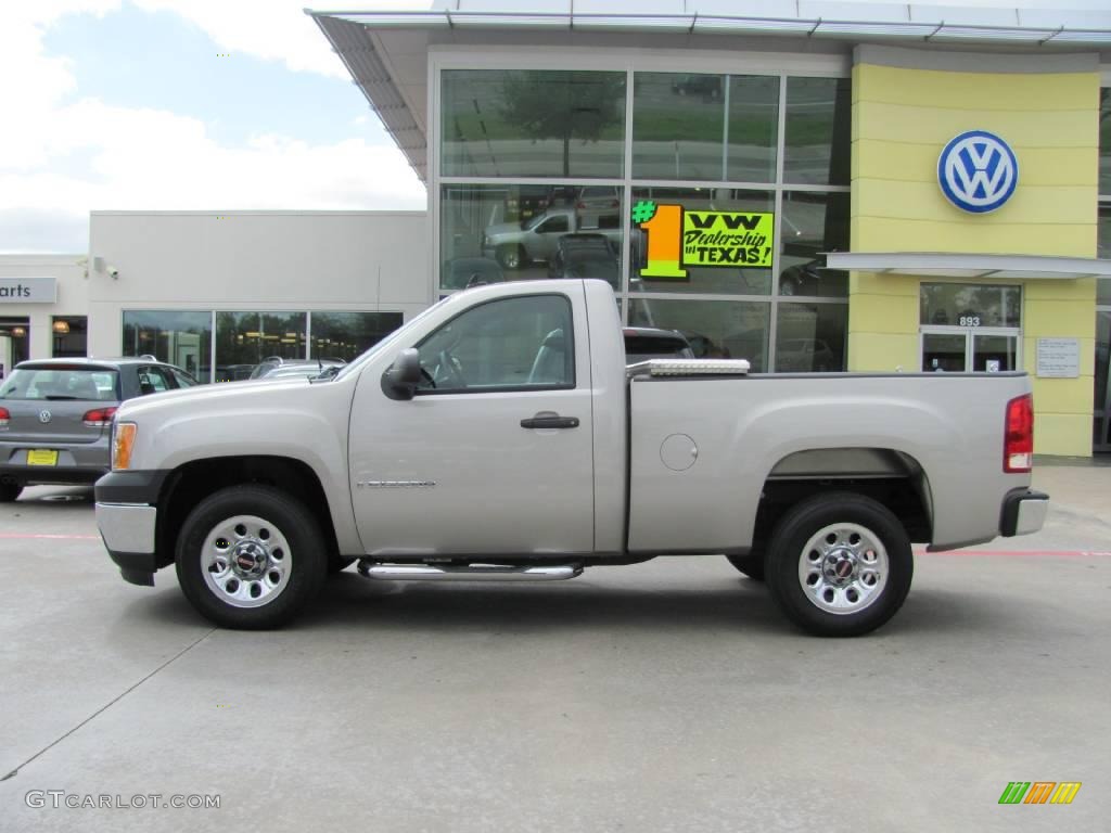 2008 Sierra 1500 Regular Cab - Silver Birch Metallic / Dark Titanium photo #2