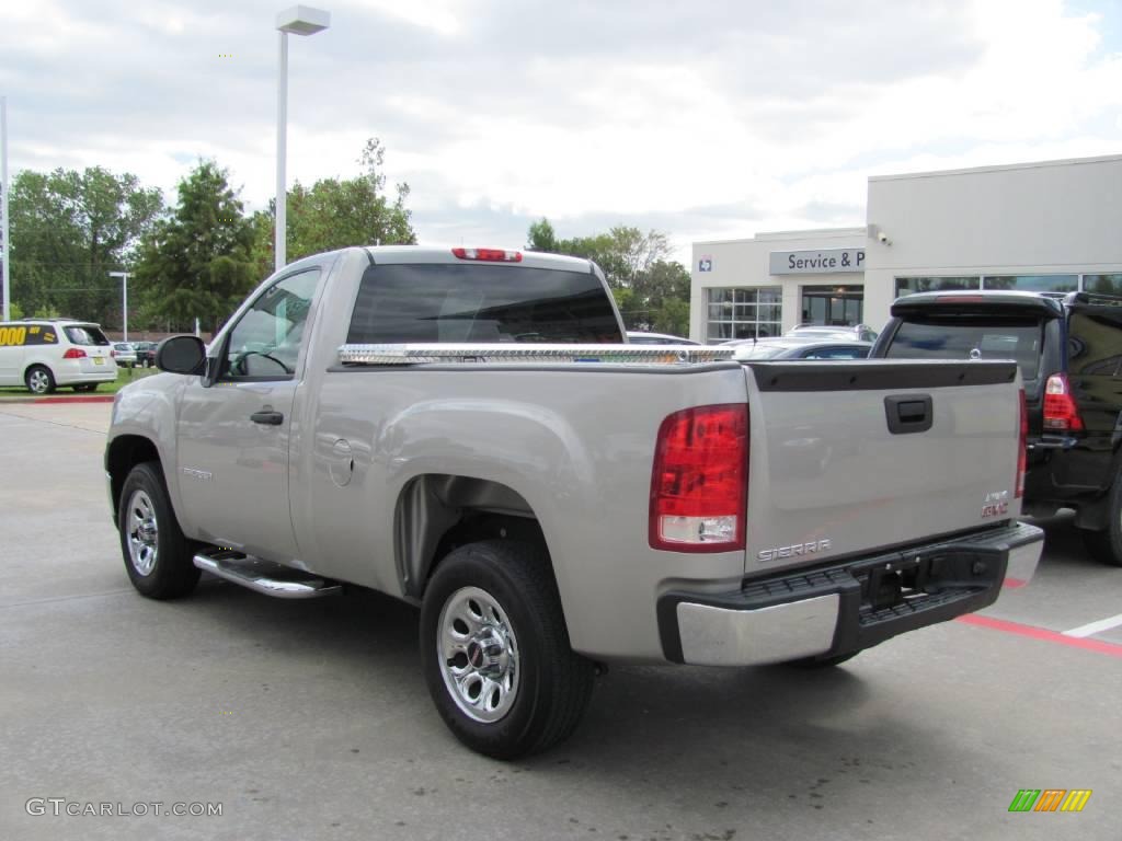 2008 Sierra 1500 Regular Cab - Silver Birch Metallic / Dark Titanium photo #3