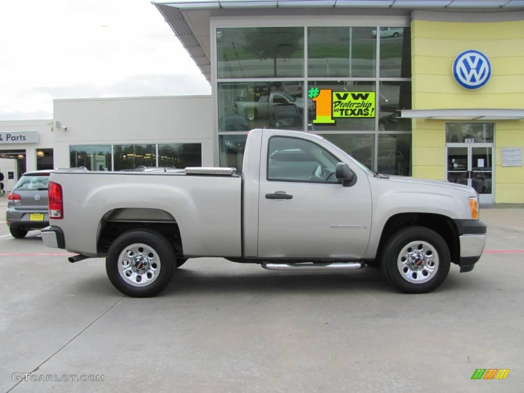 2008 Sierra 1500 Regular Cab - Silver Birch Metallic / Dark Titanium photo #6