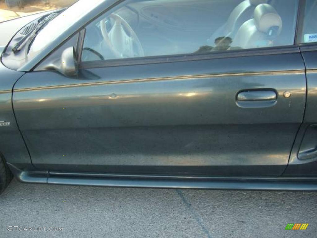 1998 Mustang GT Convertible - Dark Green Satin Metallic / Saddle photo #21