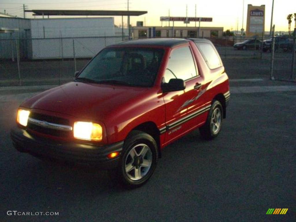 2002 Wildfire Red Chevrolet Tracker 4WD Convertible 20303090 Photo 7 Car