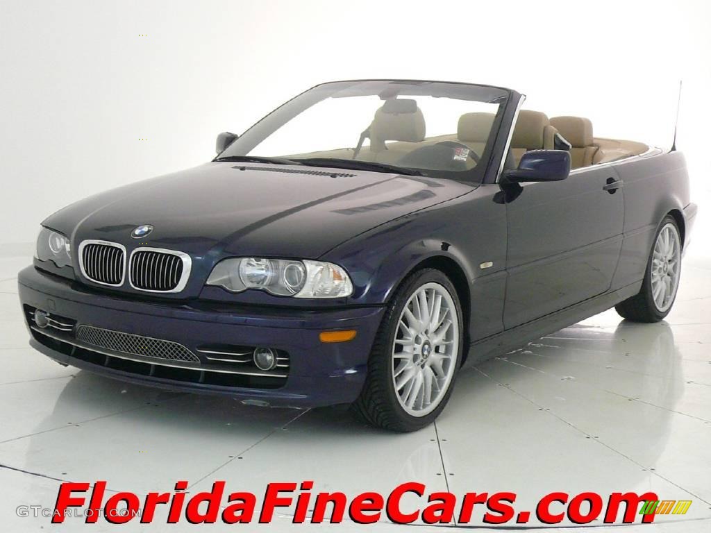 2003 3 Series 330i Convertible - Orient Blue Metallic / Sand photo #1