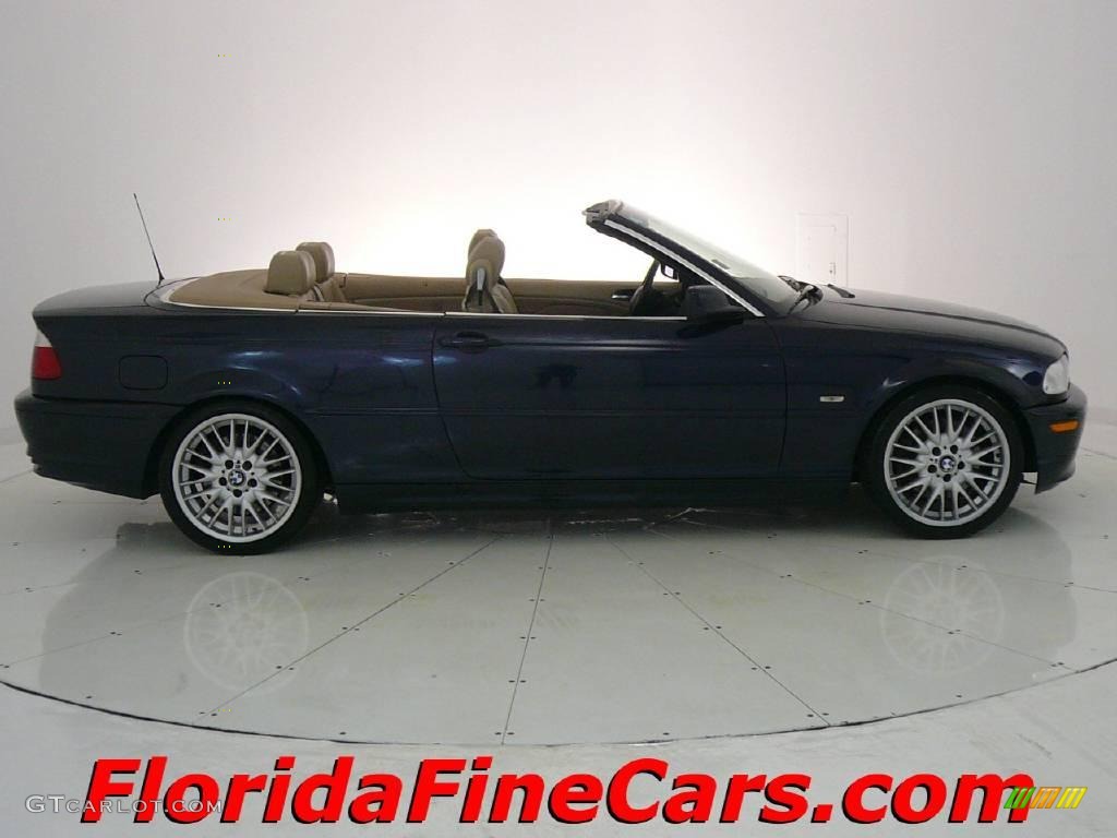 2003 3 Series 330i Convertible - Orient Blue Metallic / Sand photo #4
