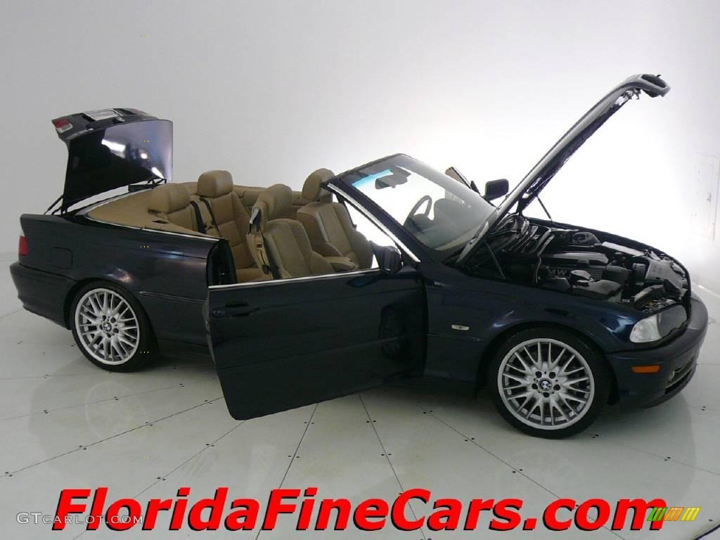 2003 3 Series 330i Convertible - Orient Blue Metallic / Sand photo #8