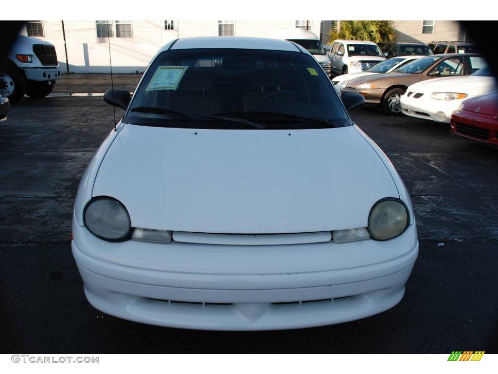 1998 Neon Highline Sedan - Bright White / Camel photo #2