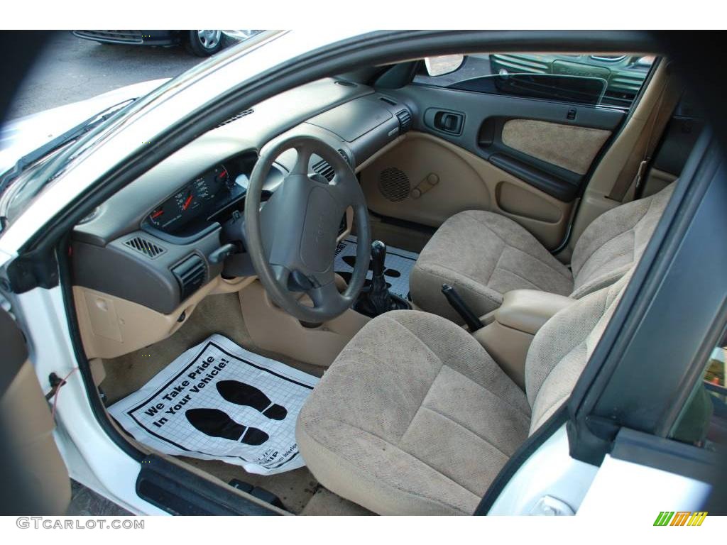 1998 Neon Highline Sedan - Bright White / Camel photo #9