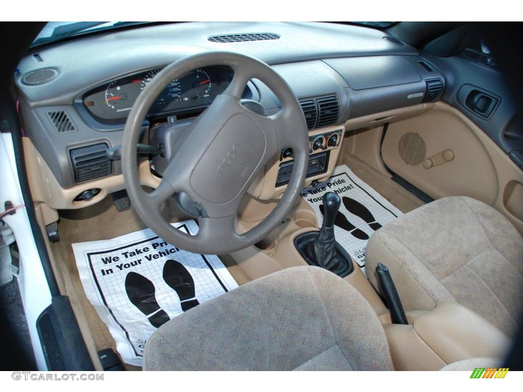 1998 Neon Highline Sedan - Bright White / Camel photo #10