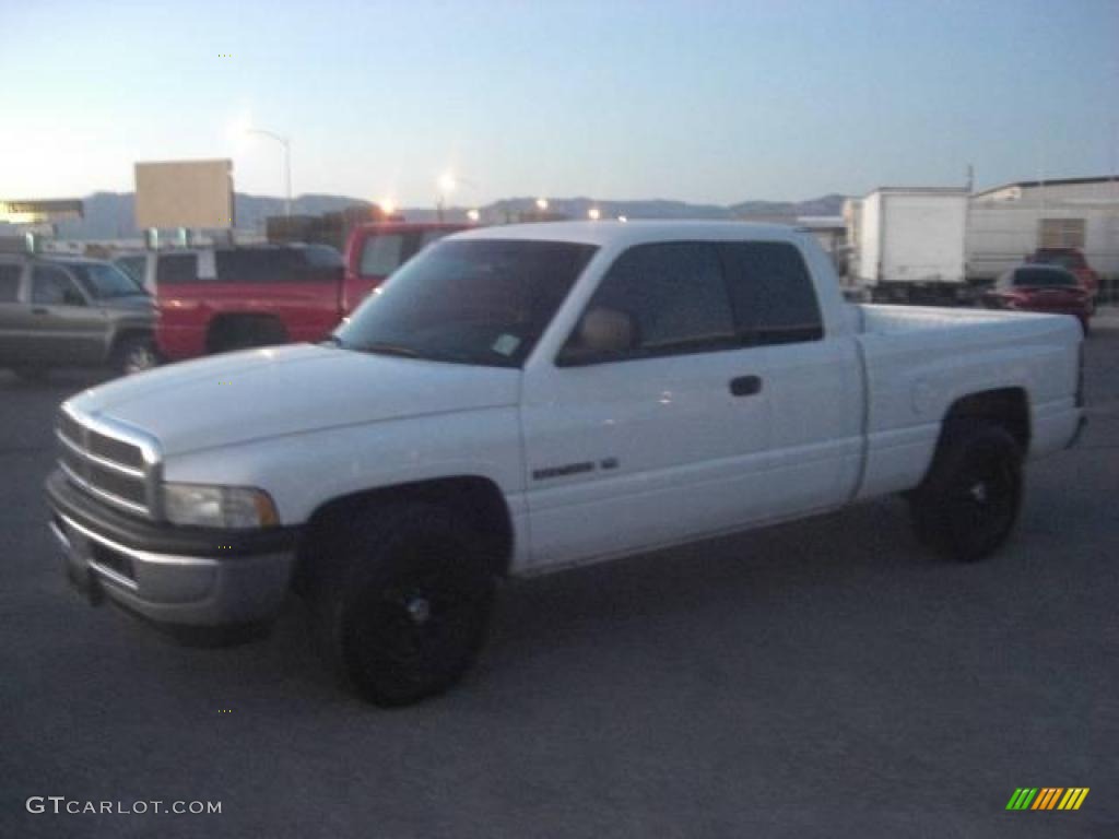 1999 Ram 1500 ST Extended Cab - Bright White / Agate Black photo #3