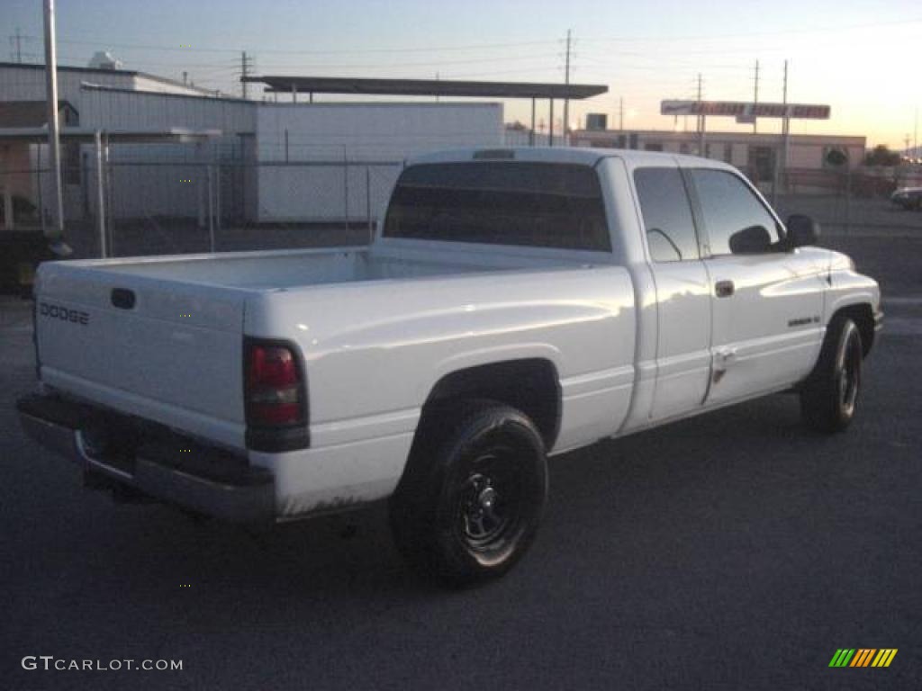 1999 Ram 1500 ST Extended Cab - Bright White / Agate Black photo #6