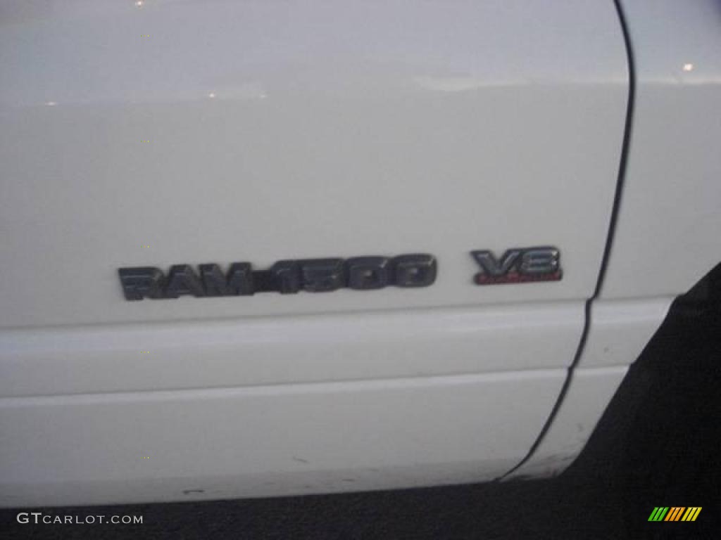 1999 Ram 1500 ST Extended Cab - Bright White / Agate Black photo #7