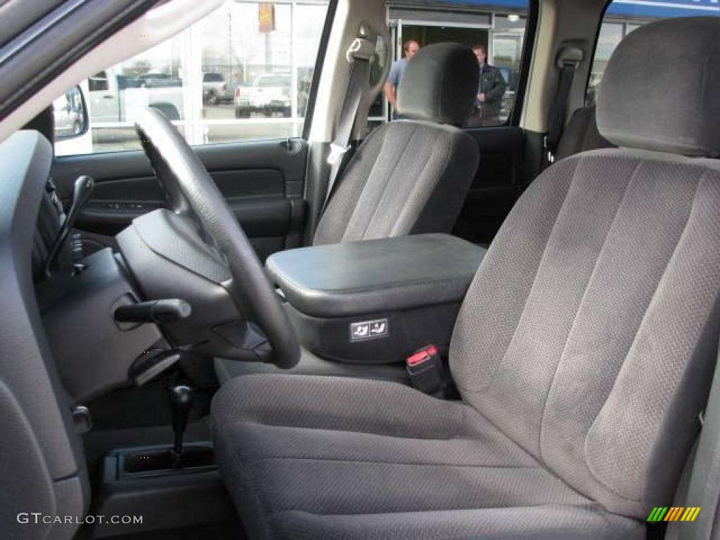 2003 Ram 1500 SLT Quad Cab 4x4 - Bright White / Dark Slate Gray photo #9