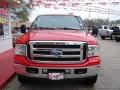 2005 Red Clearcoat Ford F250 Super Duty Lariat SuperCab 4x4  photo #3