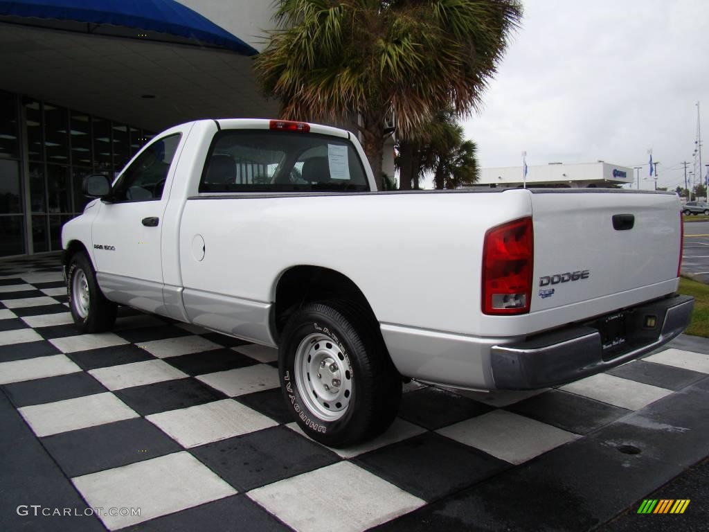 2004 Ram 1500 ST Regular Cab - Bright White / Dark Slate Gray photo #8