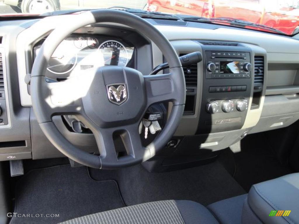 2010 Ram 1500 ST Regular Cab - Inferno Red Crystal Pearl / Dark Slate/Medium Graystone photo #13