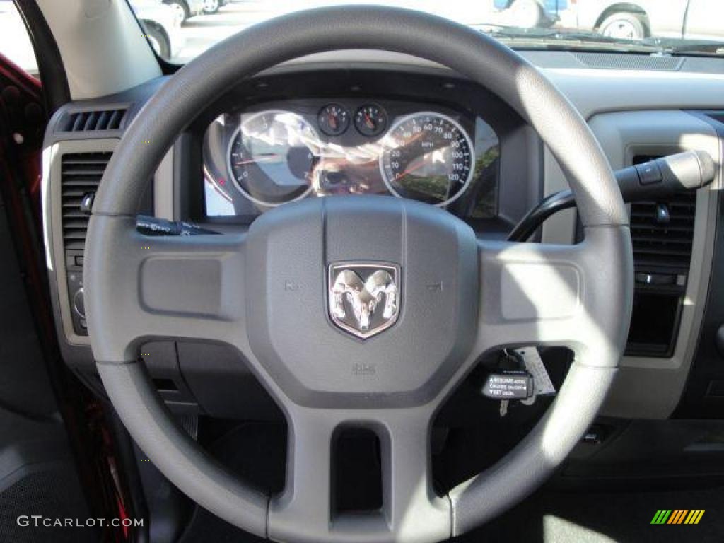 2010 Ram 1500 ST Regular Cab - Inferno Red Crystal Pearl / Dark Slate/Medium Graystone photo #15