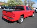 2008 Flame Red Dodge Dakota SLT Crew Cab 4x4  photo #4