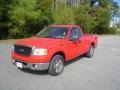 Bright Red 2007 Ford F150 XLT Regular Cab