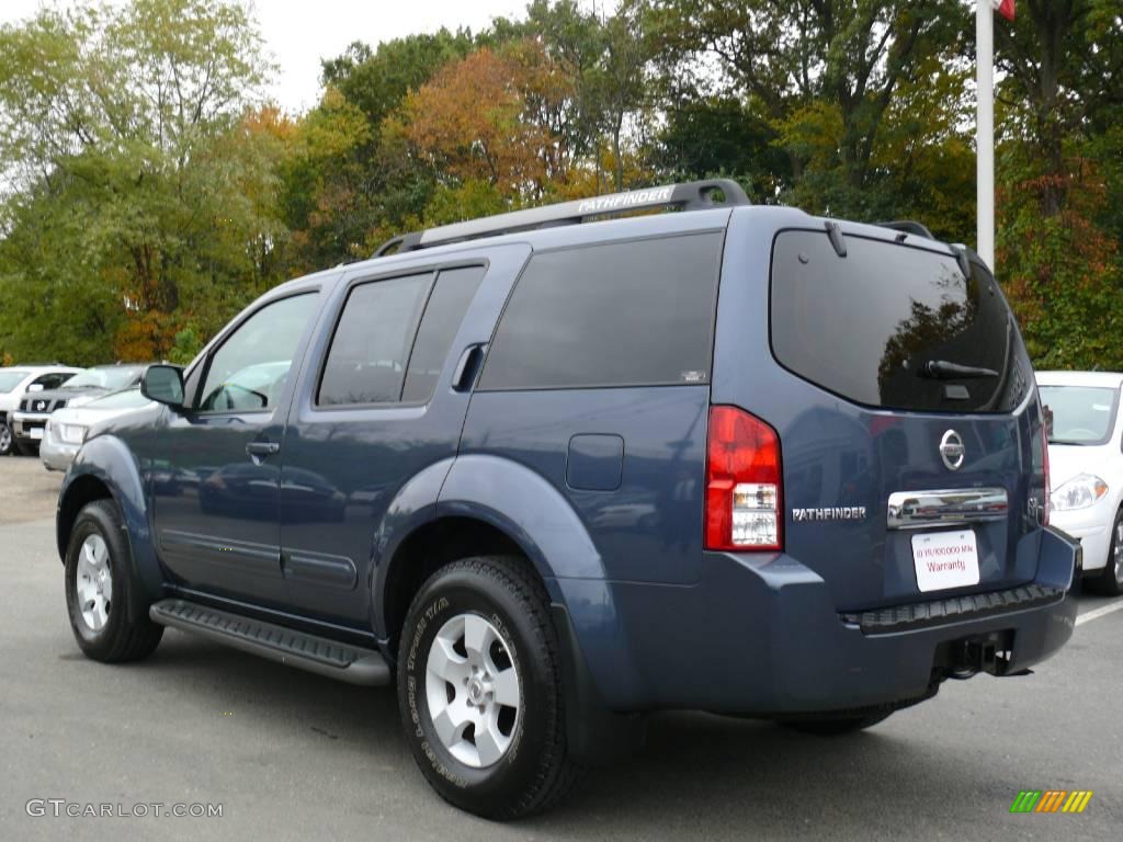 2006 Pathfinder SE 4x4 - Silverton Blue Pearl / Graphite photo #8