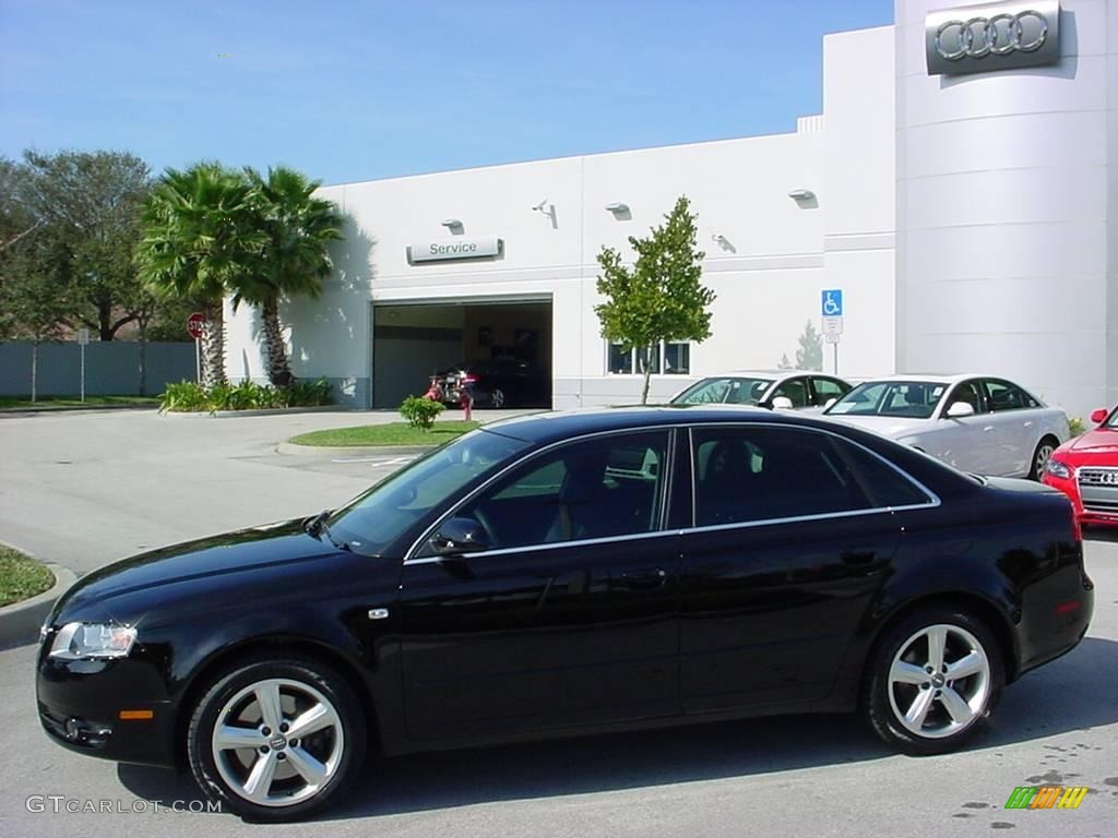 2007 A4 3.2 Sedan - Brilliant Black / Ebony photo #2
