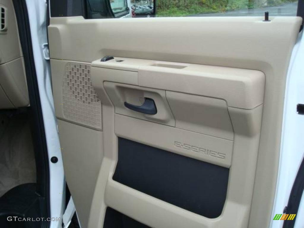 2009 E Series Van E350 Super Duty XLT Passenger - Oxford White / Medium Pebble photo #15