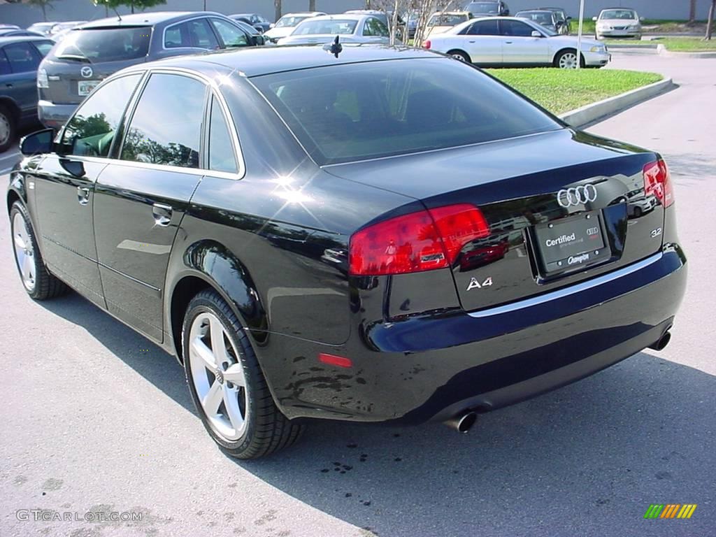2007 A4 3.2 Sedan - Brilliant Black / Ebony photo #3