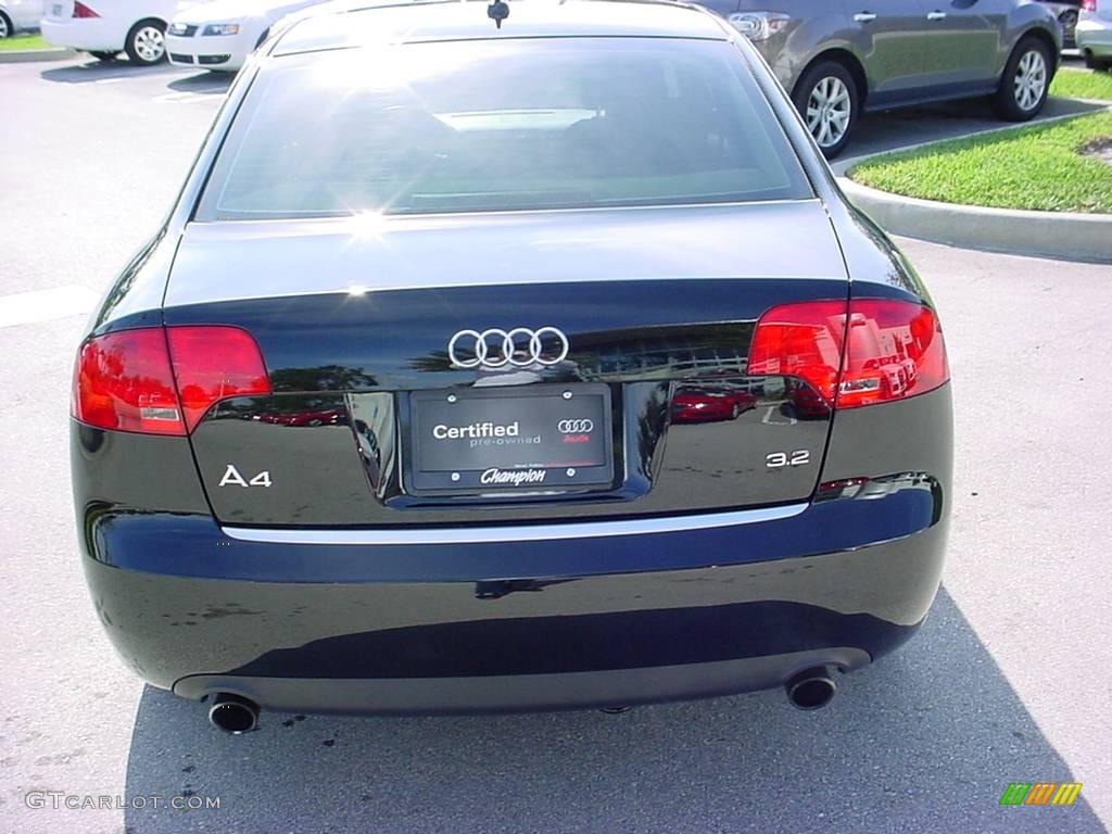 2007 A4 3.2 Sedan - Brilliant Black / Ebony photo #4
