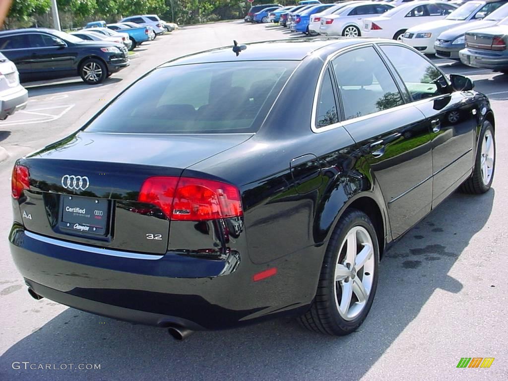 2007 A4 3.2 Sedan - Brilliant Black / Ebony photo #5