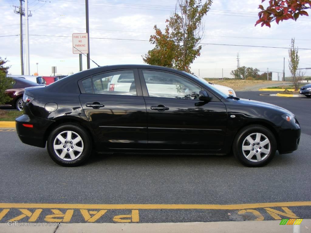 2008 MAZDA3 i Sport Sedan - Black Mica / Black photo #16