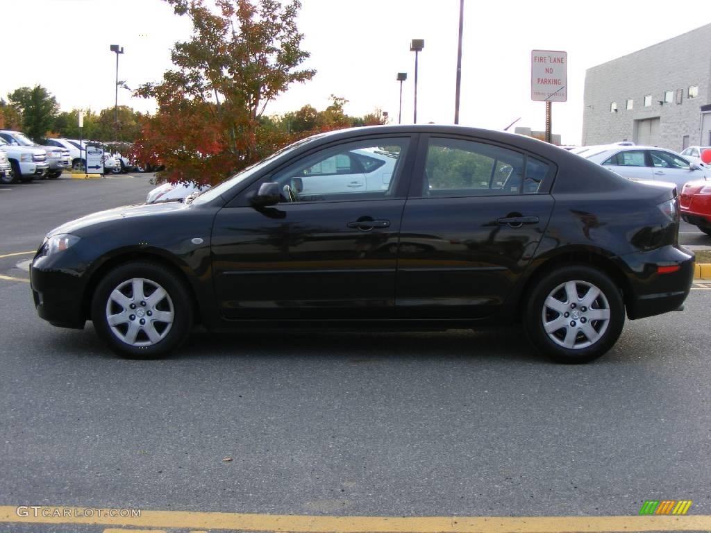 2008 MAZDA3 i Sport Sedan - Black Mica / Black photo #18