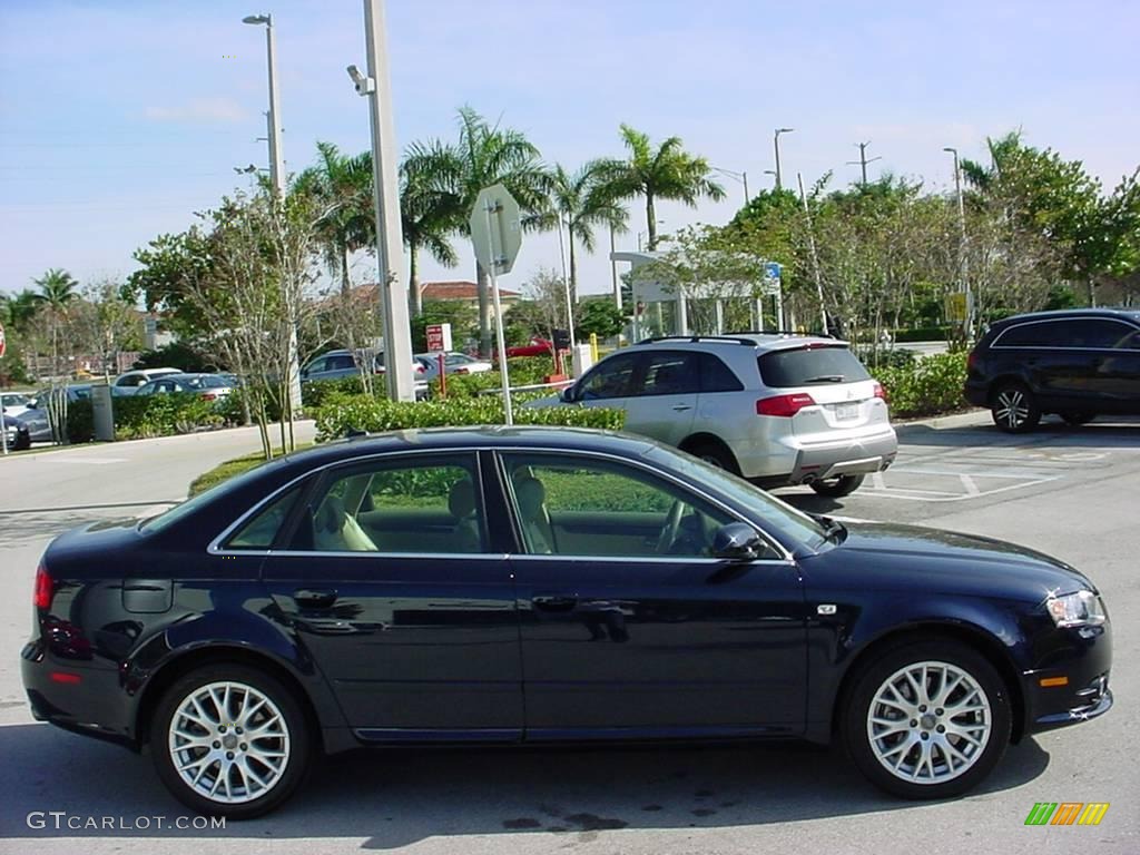 2008 A4 2.0T Special Edition Sedan - Deep Sea Blue Pearl Effect / Beige photo #6