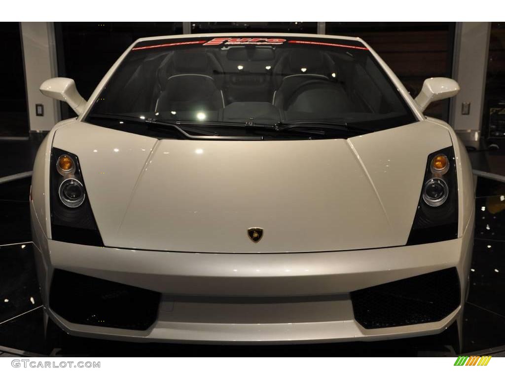 2008 Gallardo Spyder - Balloon White / Nero Perseus photo #10