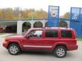 2006 Inferno Red Pearl Jeep Commander Limited 4x4  photo #2