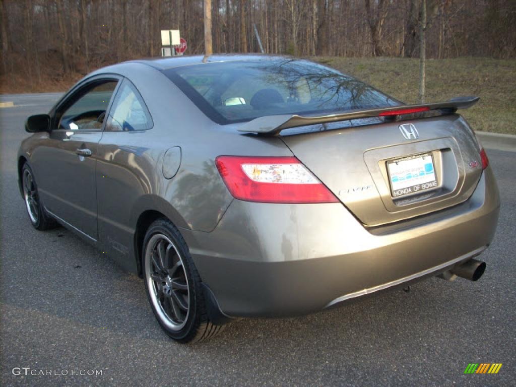 2007 Civic Si Coupe - Galaxy Gray Metallic / Black photo #5