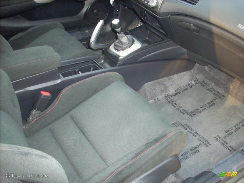 2007 Civic Si Coupe - Galaxy Gray Metallic / Black photo #18