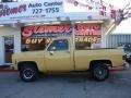 1977 Colonial Yellow Chevrolet C/K K10 Custom Deluxe Regular Cab 4x4  photo #2