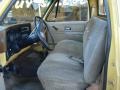 1977 Chevrolet C/K Tan Interior Front Seat Photo