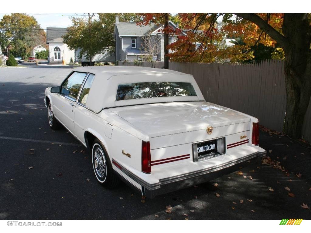 1987 DeVille Coupe - White / Dark Sapphire Blue photo #3