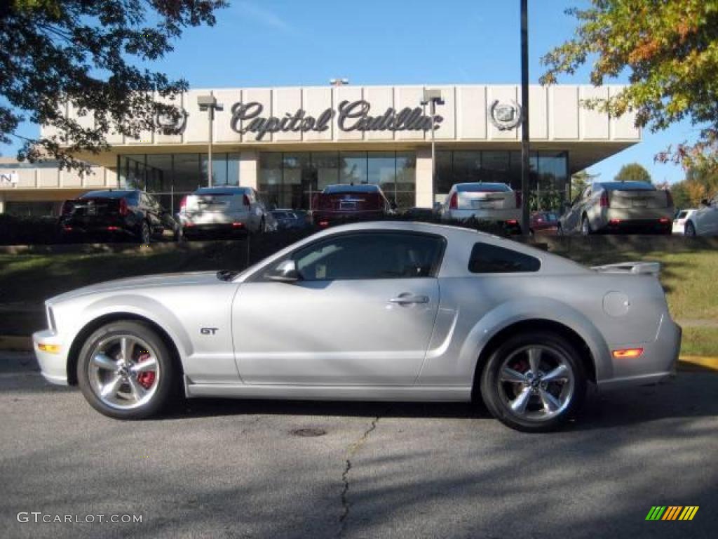 2006 Mustang GT Premium Coupe - Satin Silver Metallic / Dark Charcoal photo #1